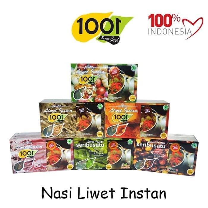 Nasi liwet instan 1001 dan Nasi uduk asli garut