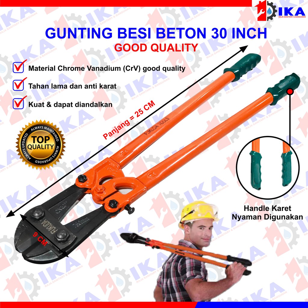 Gunting Beton / Bolt Cutter Uk 30 Inch Untuk Besi Beton / Kawat / Rantai Kuat Murah Bagus