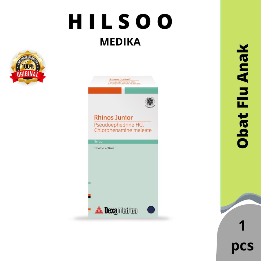 Rhinos Junior Sirup // Obat Flu Anak 60ml
