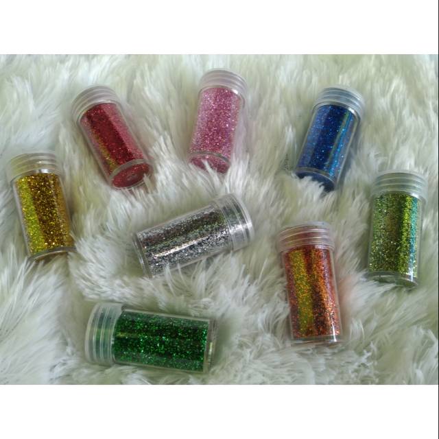 

Glitter untuk hiasan nail art/henna/white henna/body paint