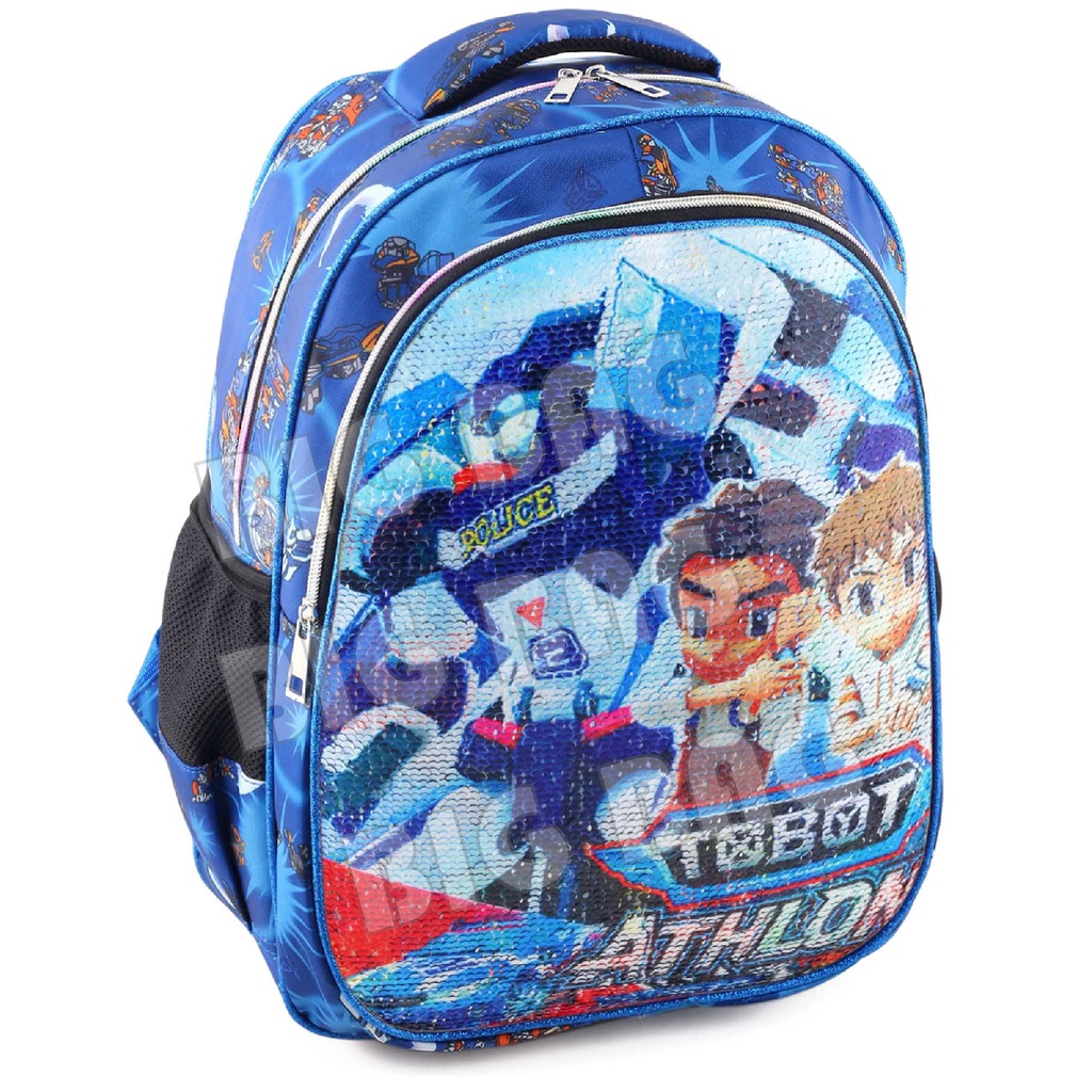 Tas Usap Ransel Anak Laki Laki Karakter - Robot Bus - Mission Ice - Swipe Boys + FREE BOTOL TERBARU