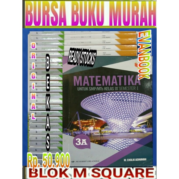 

Buku matematika untuk SMP kelas 3 IX 9 semester 1 kurikulum 2013 revisi