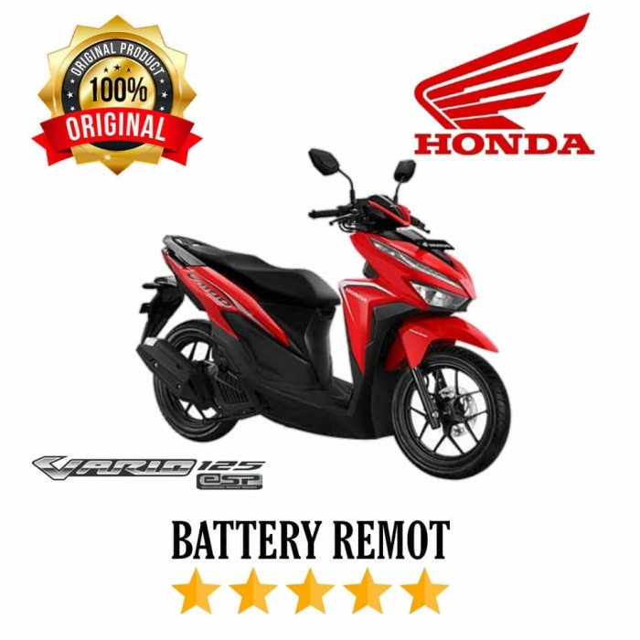 BATERAI ORIGINAL REMOT KEYLESS HONDA VARIO 125 CC 2018 ORI TERMURAH