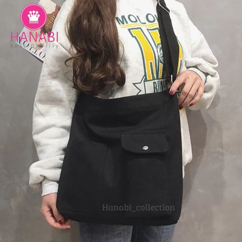 HANABI - Tas totebag / slingbag casual BELVA tas wanita tas jalan jalan