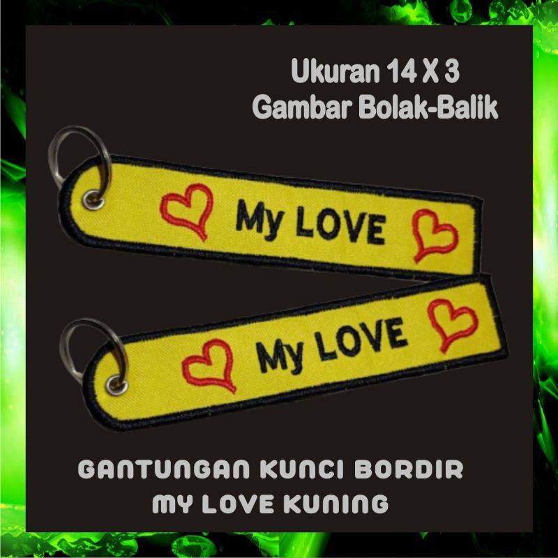 Keychain Keytags Motor Mobil Rumah Tas Bordir