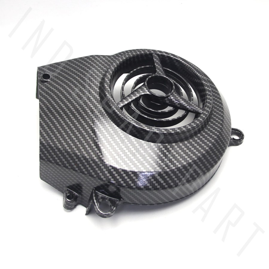 Tutup Variasi-Cover Kipas Magnet-Mesin Karbon-Carbon Mio Lama-Old-Sporty-Smile