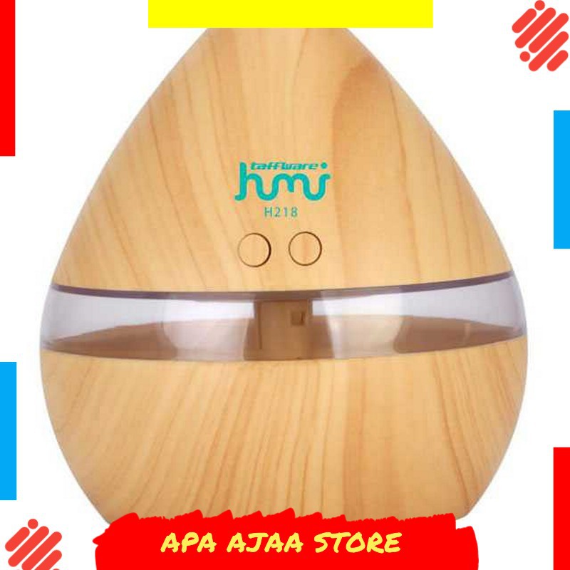 Bergaransi ! Taffware Aicok Aromatherapy Air Humidifier Wood 300ml - Humi H218