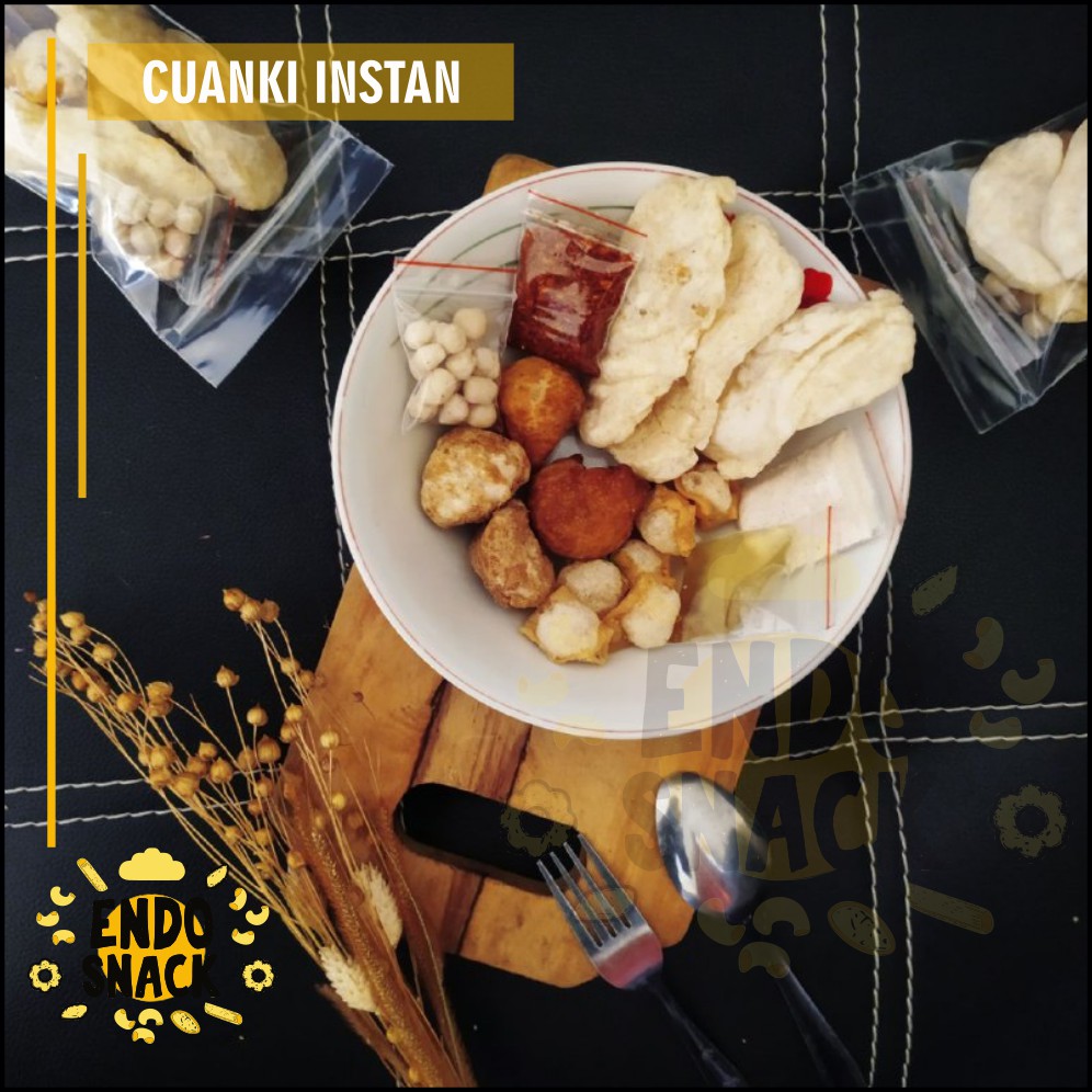 Cuanki Instan Lengkap dengan Bumbu Cuanki Lidah, Cuanki Mini, Cuanki Tahu, Sukro Cikur, Siomay