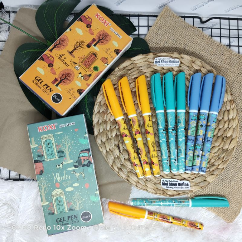 

(12Pcs) Pulpen Karakter Forest Florist Bunga Floral Lucu