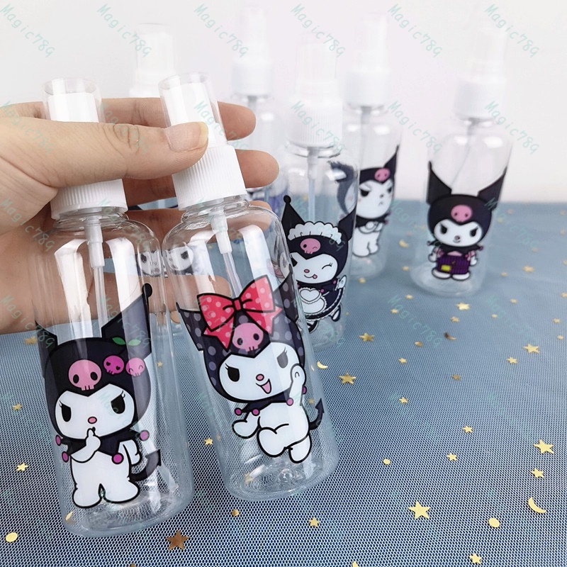 Magic789 Cartoon Kuromi 100ML Plastic Spray Bottle for Cosmetic Perfume Travel Size Bottles