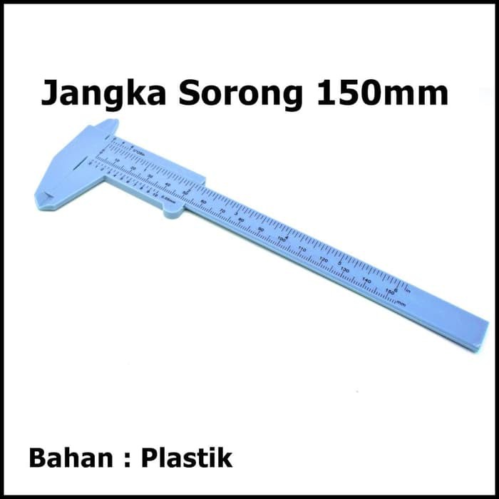 Jangka Sorong Plastik Vernier Caliper Gauge Micrometer 150mm