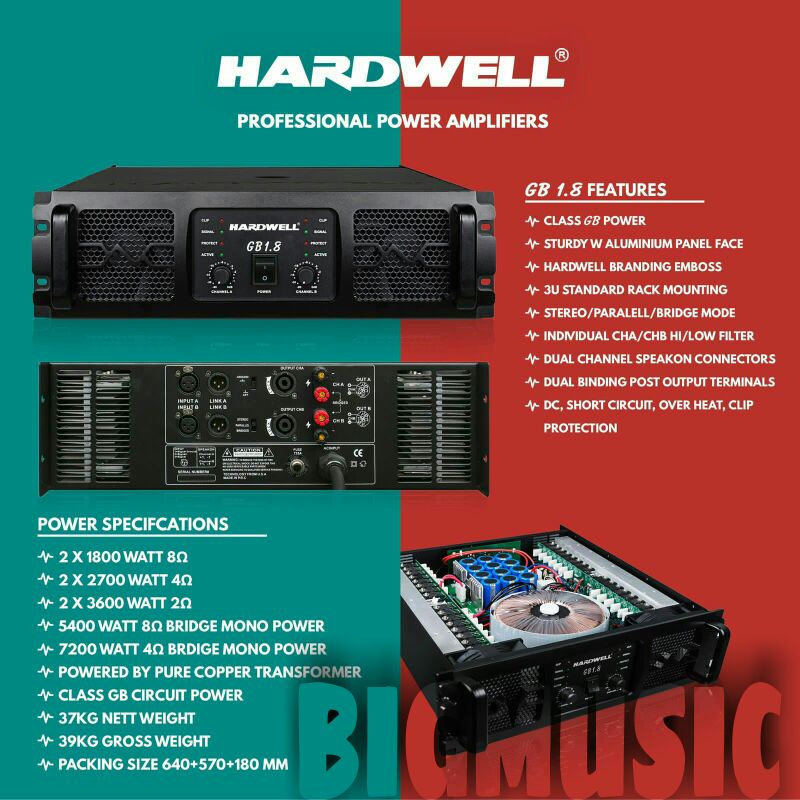 Power Hardwell GB 1.8 Original Amplifier HARDWELL GB 1.8