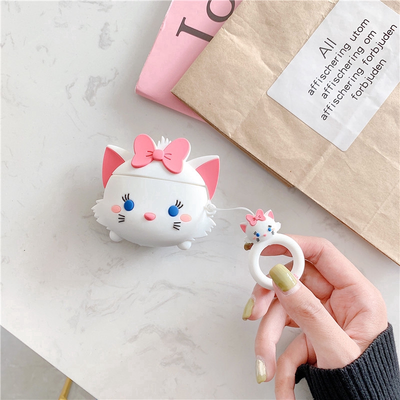 Soft Case Bahan Silikon Bentuk Piglets Untuk Airpods 1/2