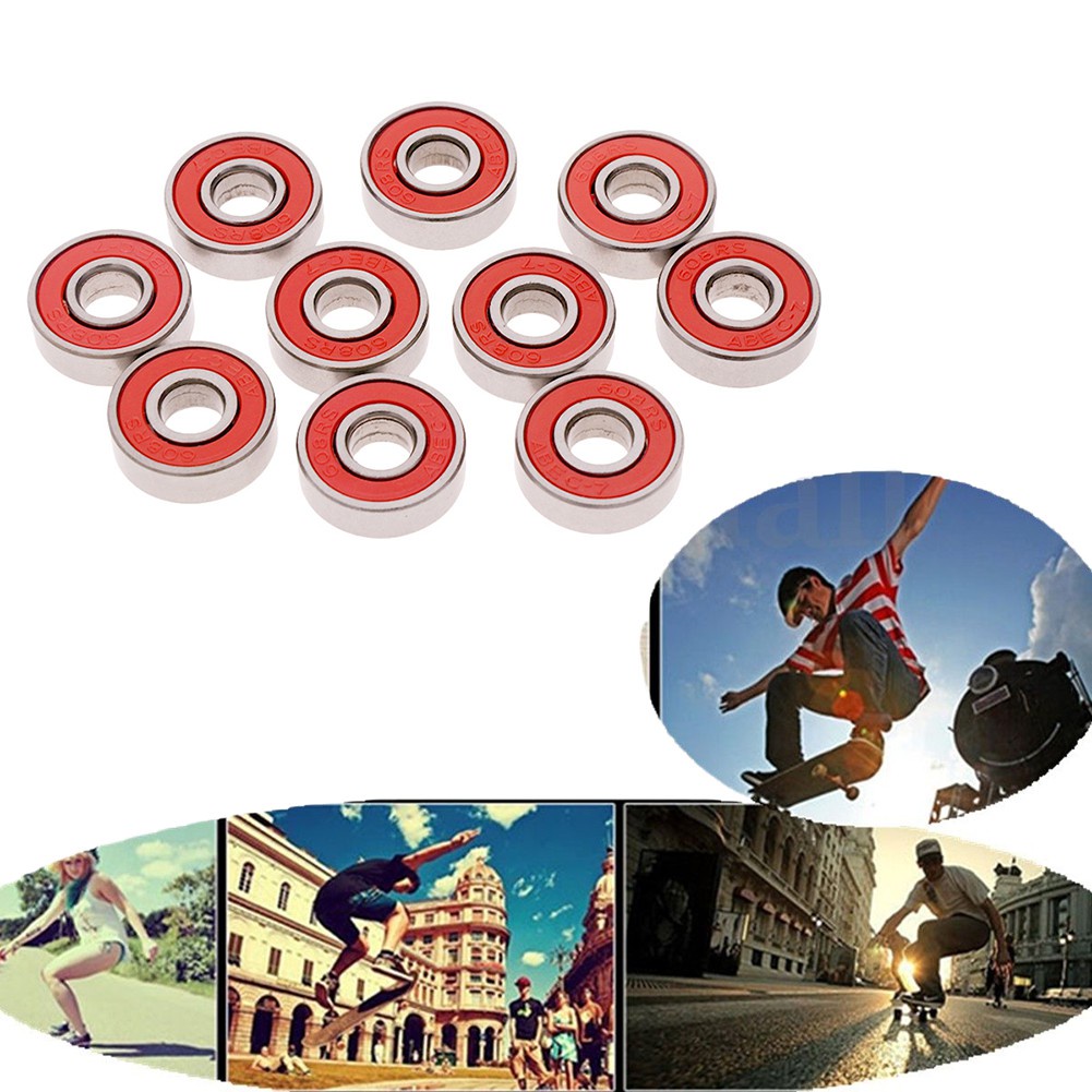 8pcs Bola Bearing ABEC-9 Untuk Skateboard / Roller Skate