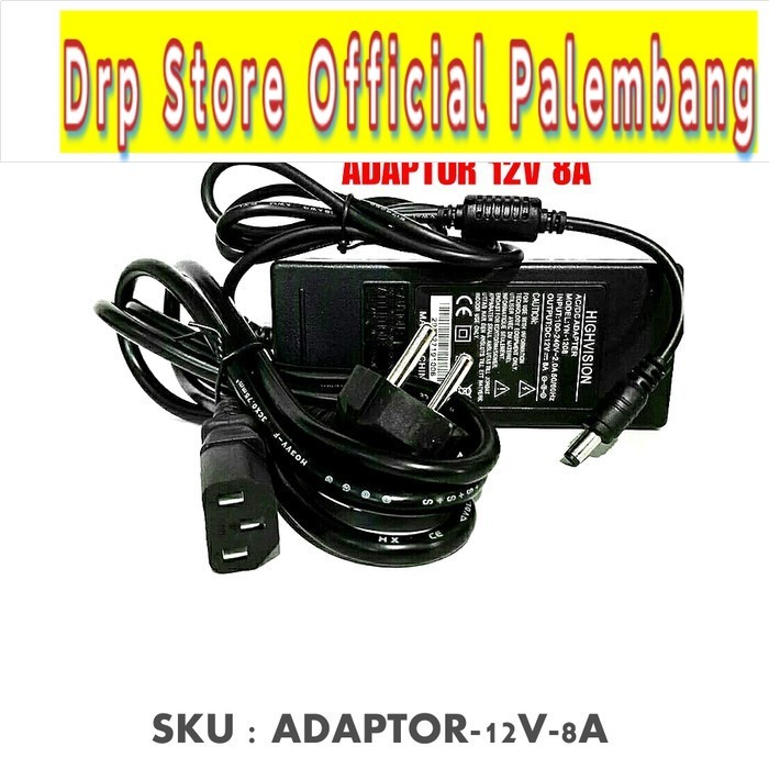 Adaptor 220v 12v 8A 10A Adapter Power SUpply Pompa/CCTV/DVR DLL - 8A