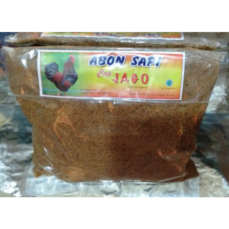 abon sapi cap jago 1kg | abon biasa | abon murah 1kg