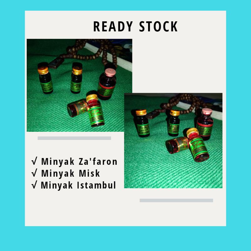 

Minyak za'faron,minyak misk,minyak istambul