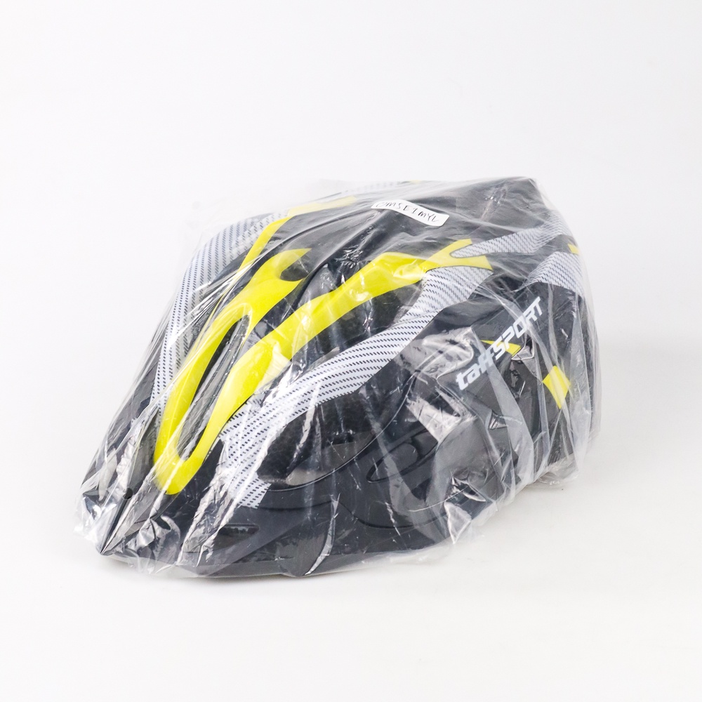 TaffSPORT Helm Sepeda EPS Foam PVC Shell - x10 - Yellow