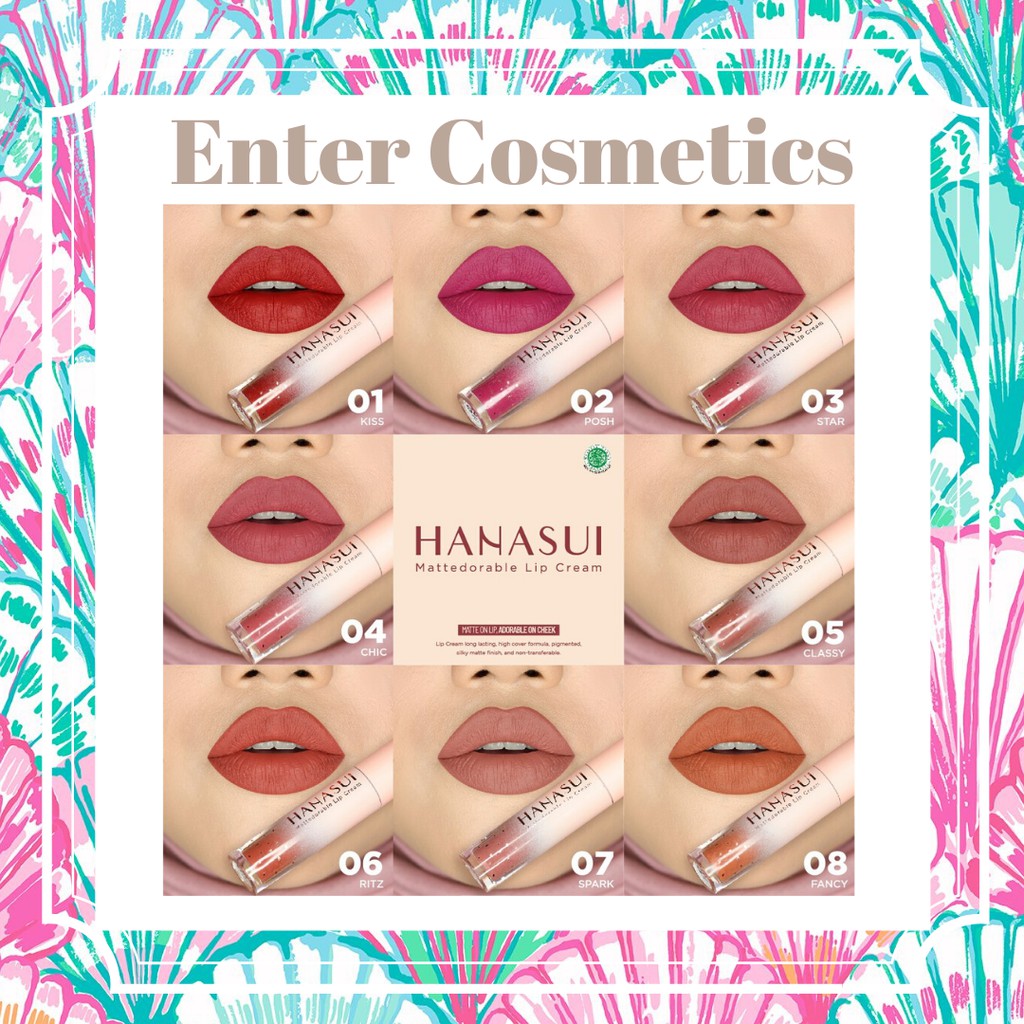 [BPOM] HANASUI MATTEDORABLE LIPCREAM | Hanasui Boba Edition | Hanasui Mattedorable Boba Lipcream | Hanasui Lipcream