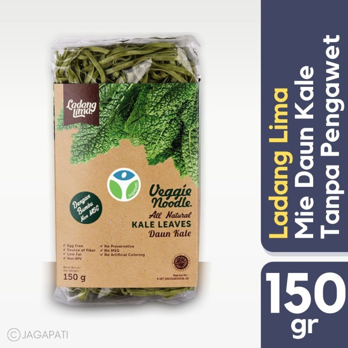 

PASTA-ANEKA- LADANG LIMA - VEGGIE NOODLE KALE 150 GR -ANEKA-PASTA.