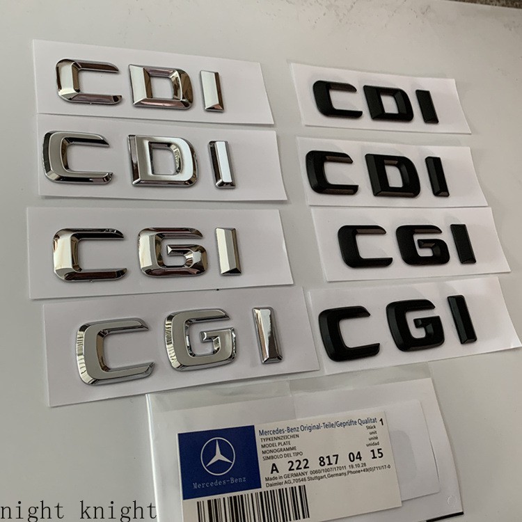 Stiker Emblem Tulisan Cgi Cdi Bahan Plastik Abs Untuk Mobil Mercedes Benz W211 Sls W203 W204 W210 Glk W124 W168