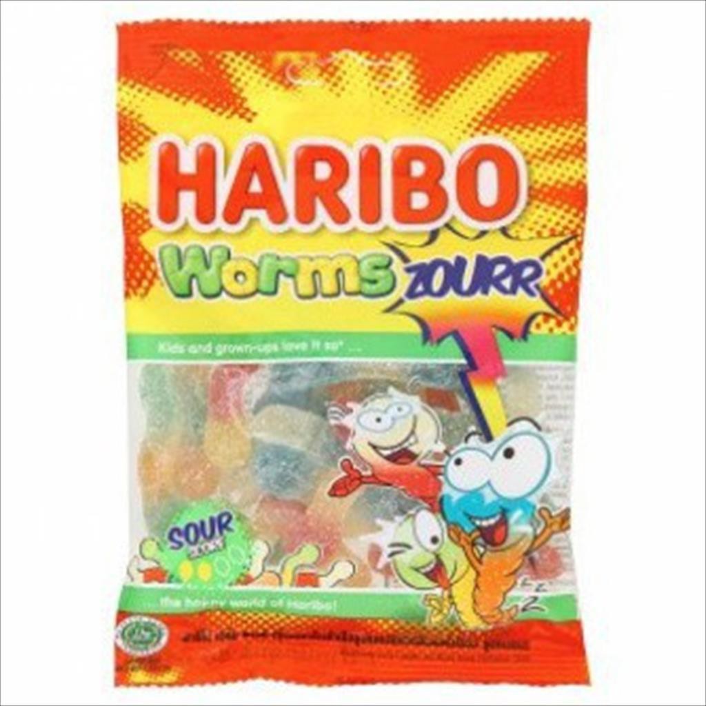Haribo Worms Gummy Jelly Candy 80gr