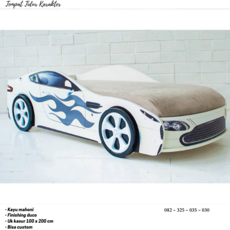 Tempat Tidur Anak Modern Karakter Mobil, Kasur Anak Murah Bentuk Mobil, Ranjang Anak Murah Model Car