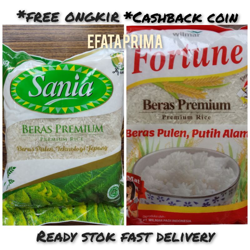 beras fortune / beras sania kemasan 1kg