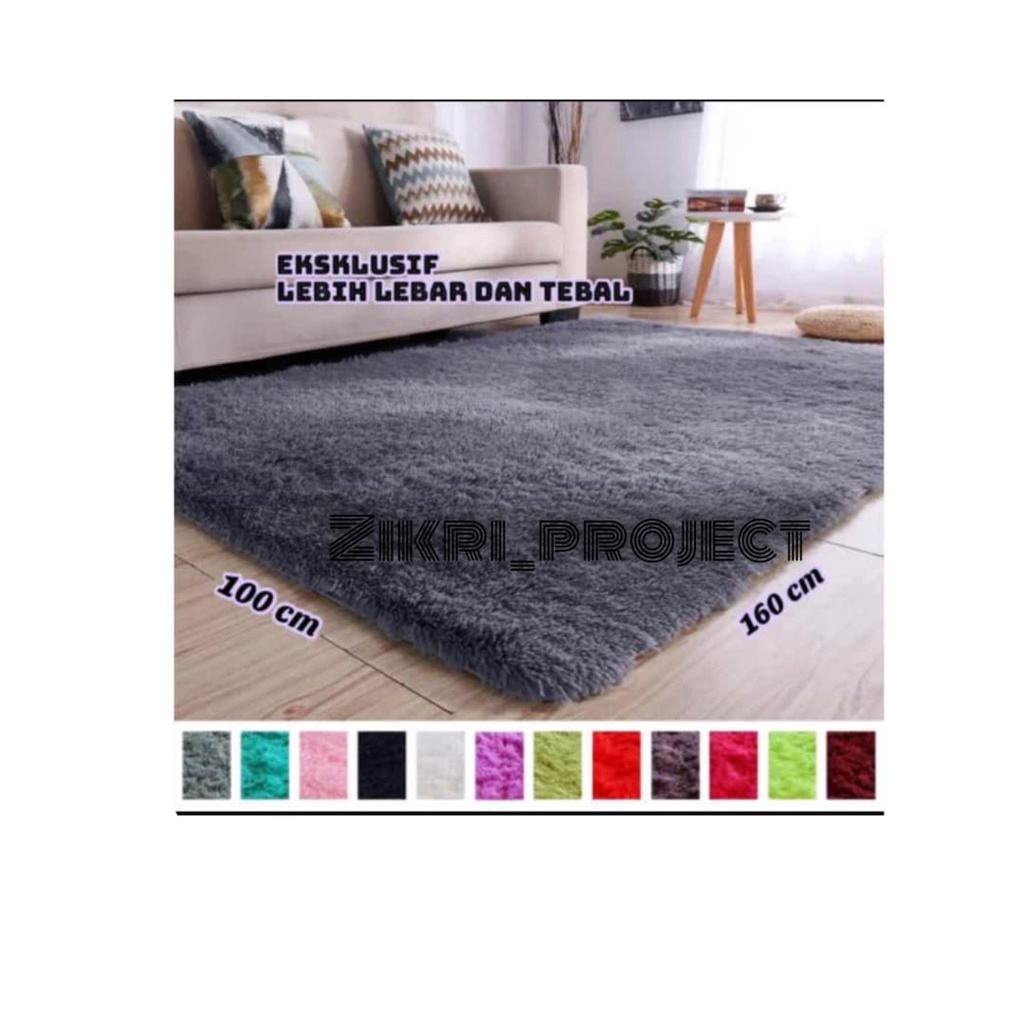 Karpet Bulu Rasfur ANTI RONTOK Tebal 3,5 ukuran 100x150