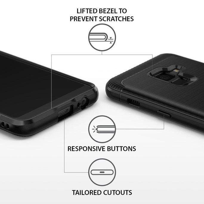 Terbaru Case Samsung Galaxy A8 & A8 Plus 2018 - Original Ringke Rearth Onyx Best Seller