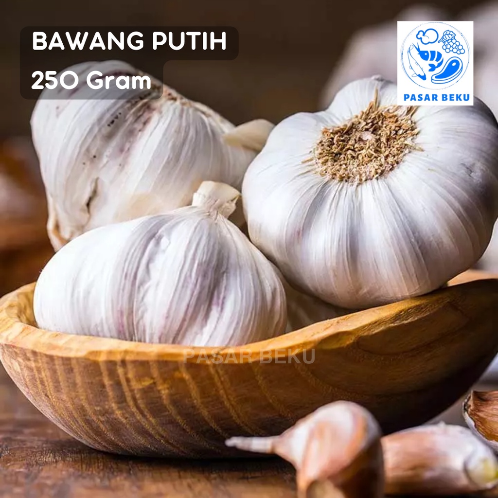 

Bawang Putih Utuh 250 Gram Fresh Berkualitas Bumbu Dapur Pasar Beku Padang