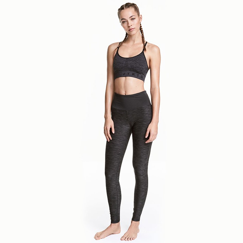 Celana Wanita H&M Active Legging Sport Tight Black