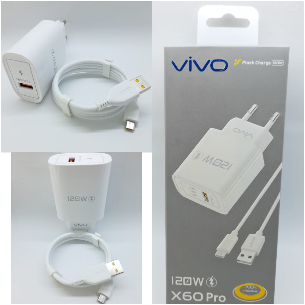 Charger Vivo X80 Pro 120W 100% Flash Charging Micro USB [KK]