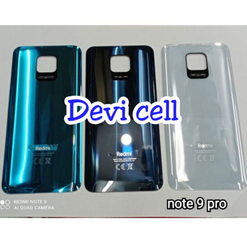 Tutup Belakang Backcover Backdoor Back Casing Xiaomi Redmi Note9 Pro - Note 9 Pro Original