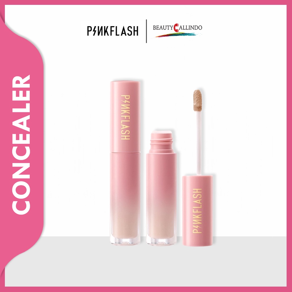 PINKFLASH  Concealer PF F04 | Pink Flash OhMyBreath Lasting Matte Breathable Liquid Concealer Tahan Lama Matte 5 Colors