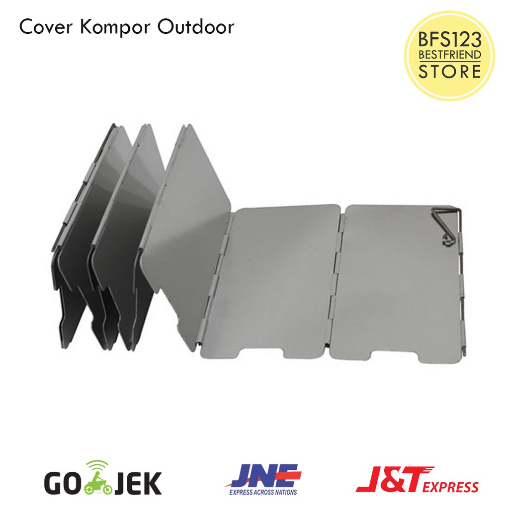 Windshield Pelindung Anti Angin Kompor Camping Portable Outdoor 10 Plat