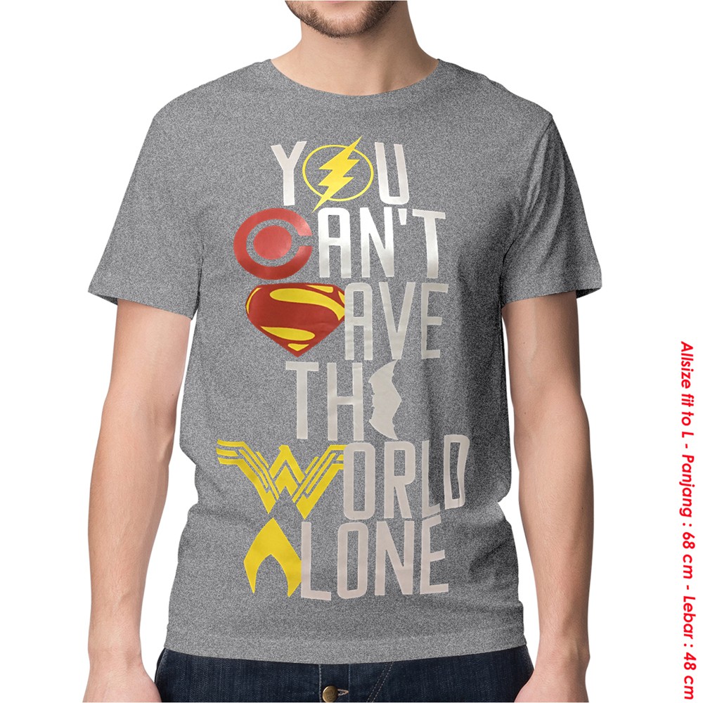 Pakaian Pria Kaos Baju Tshirt Superhero JUSTICE LEAGUE Pakaian Pria Kaos Baju Tshirt Superhero JUSTICE LEAGUE