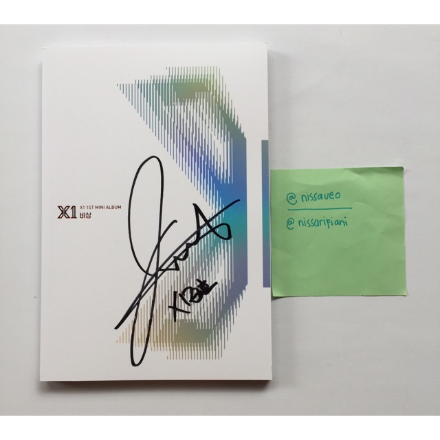 X1 BISANG ALBUM MWAVE SIGNED CHA JUNHO