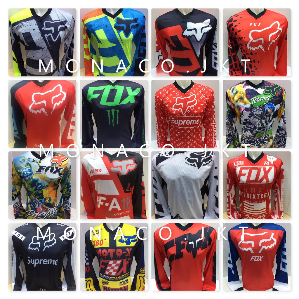 Jersey Baju Balap  Racing Motor Cross Drag  Bike  Fox TERLAKU 