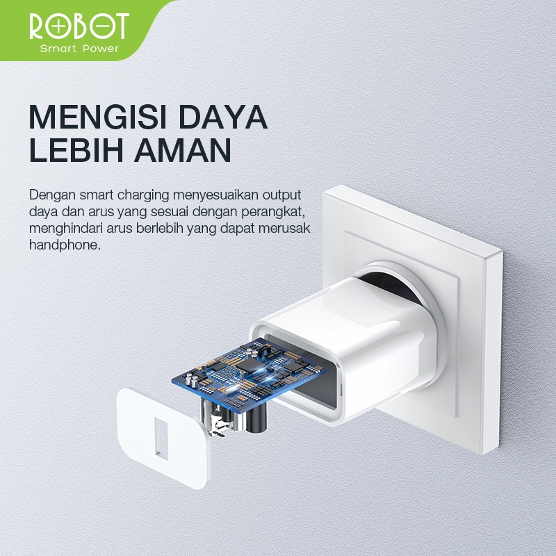 Kepala Charger Robot RT-K8 10W 2A Original  - Garansi 1 Tahun