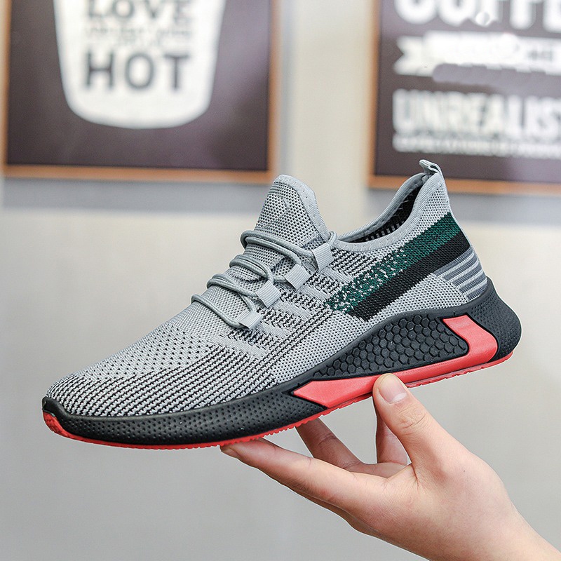 [ESSE] Vortex putih Sepatu Sneakers Running Gym Shoes 033