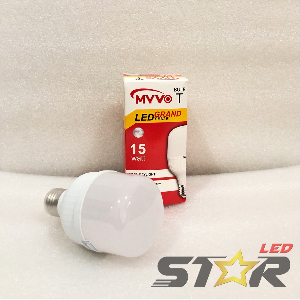 MYVO Grand Bulb T LED 10W, 15W Lampu Bohlam Tabung Murah Hemat Energi Irit Listrik Super Terang 10 15 WATT Star