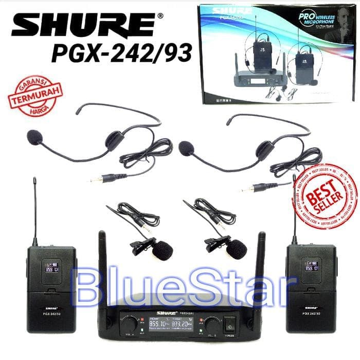 Mic Wireless Shure PGX 242 93 Headset   Jepit