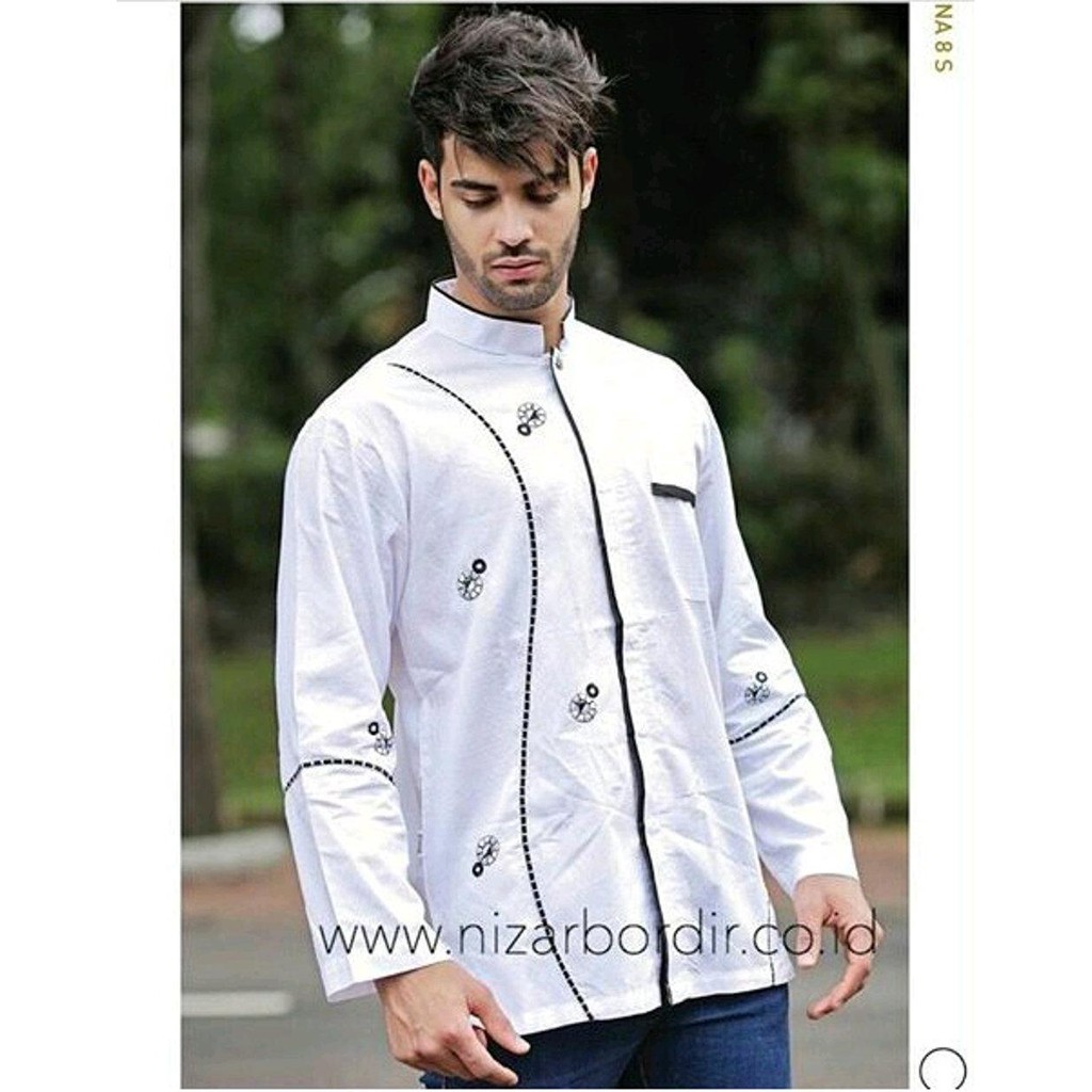 Murah Meriah Baju Koko Nizar Putih
