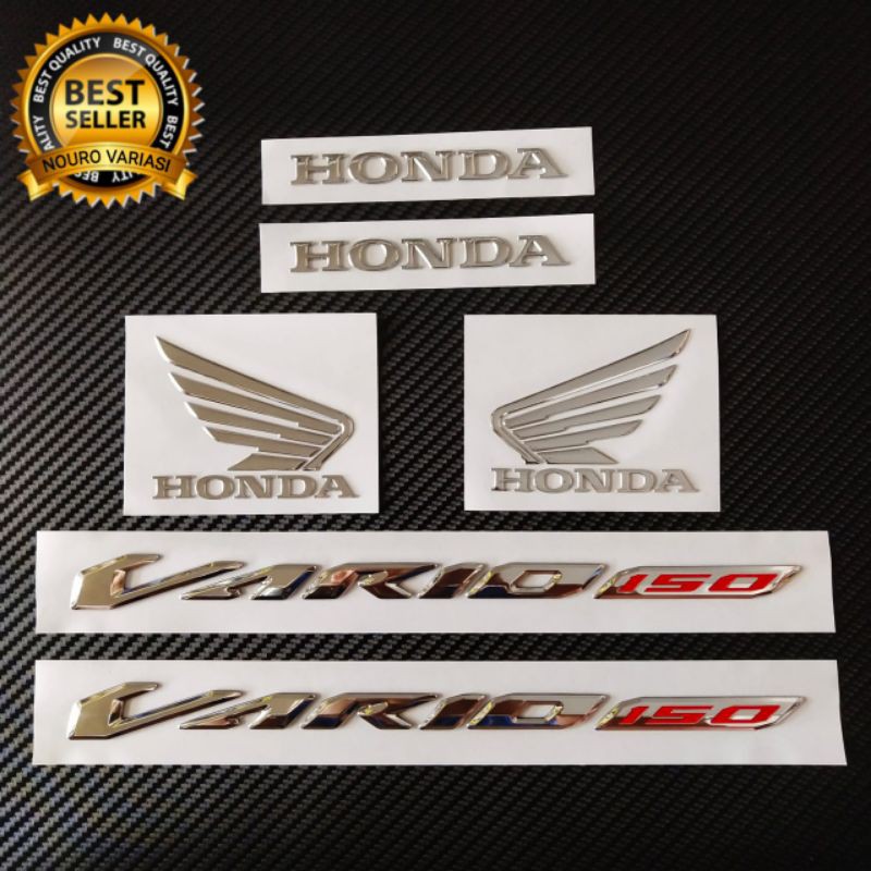 Emblem Honda Vario 150 2018 2019 2020 sayap honda timbul berkualitas m terbaik termurah