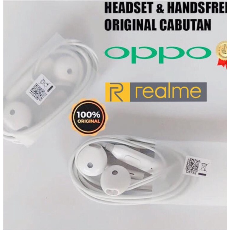 PROMO [ BELI 1 GRATIS 1 ] Headset Handsfree Oppo R11 Original , Earphone Oppo Ori F9 Copotan