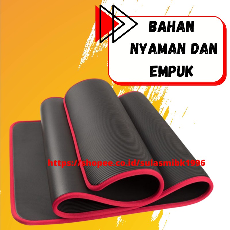 Alas Yoga Anti Slip Matras Yoga Home Gym Perlengkapan Olahraga Yoga Mat Double Layer