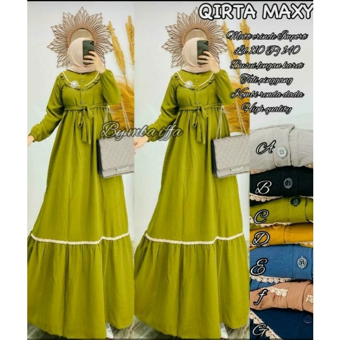 Gamis Crinkle / midi Crincle