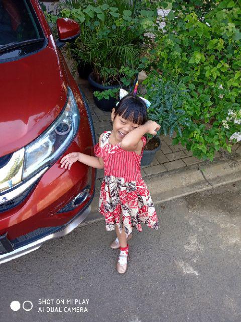 Dress / Kemeja Batik Anak Vd / Batik Anak Modern / Seragam Batik Anak