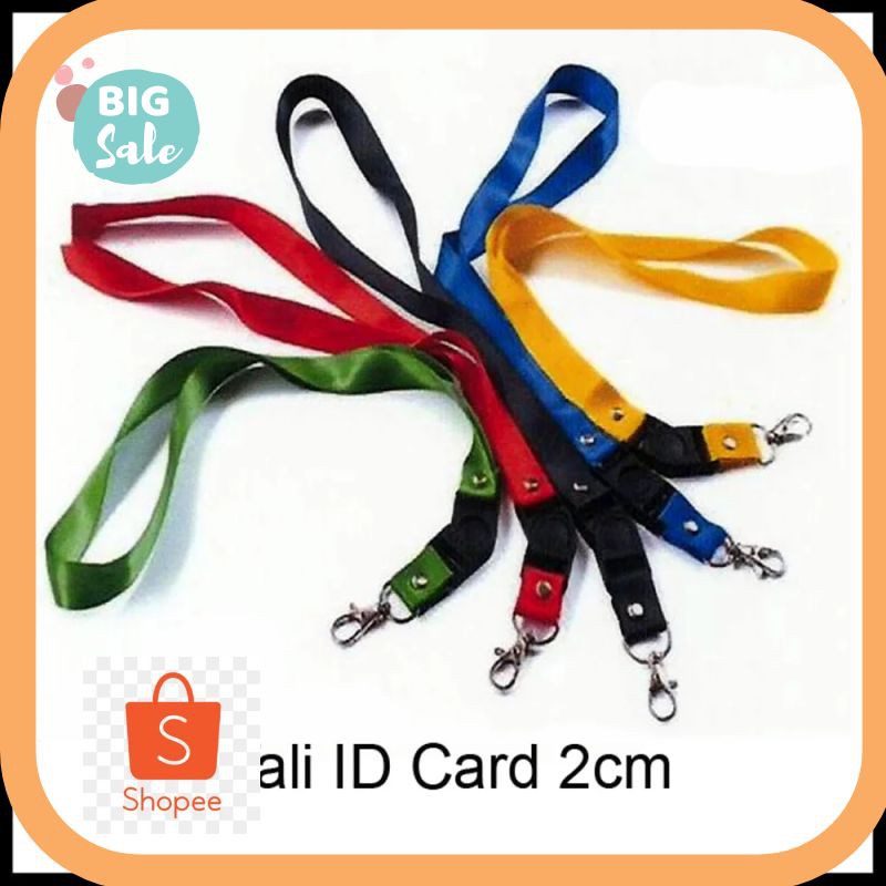 

Termurah Tali ID Card 2cm Gantungan ID Card Tali lanyard 2cm Kekinian